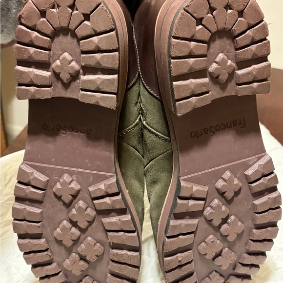 Franco Sarto Women's Olive Suede Lace-Up Boots, size 11, EUC - Picture 8 of 13